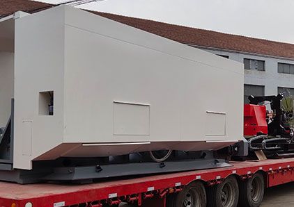 CNC Horizontal Lathe Machin loading