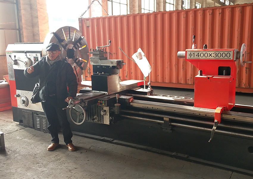 Indonesia Customer Return Visit Horizontal Lathe Machine